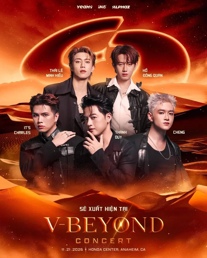 Poster featuring Thái Lê Minh Hiếu, Hồ Đông Quan, It's Charles, Thanh Duy and Cheng